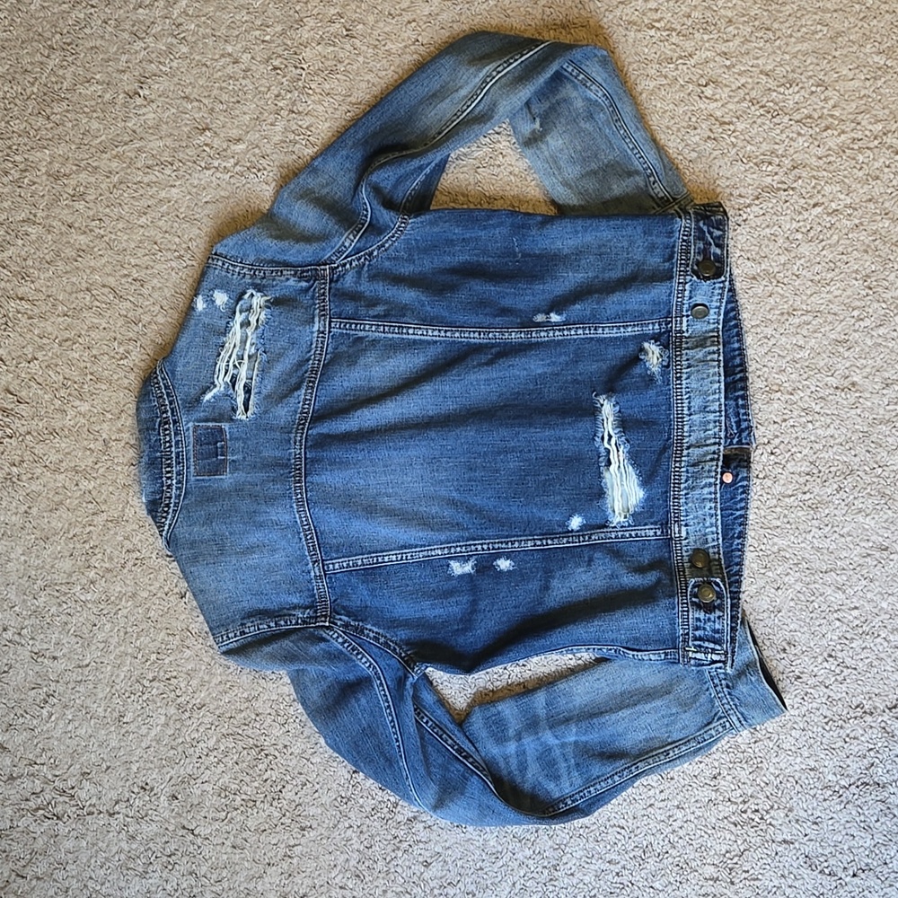 Distressed Denim Jacket - Picture 3 of 3